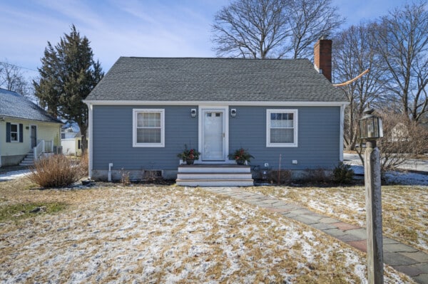 James Hardie® Cedarmill Siding in Boothbay Blue, Vinyl Window Replacement