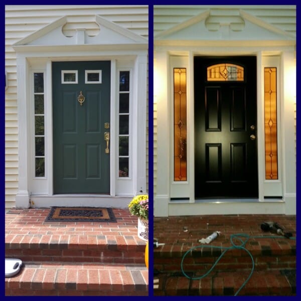New Fiberglass front entry door in Taunton, MA