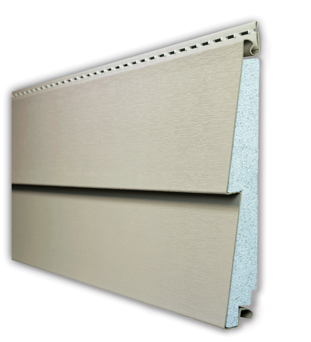 Foam-backed vinyl siding with built-in insulation—enhances energy efficiency and protects against wind, moisture, and harsh New England weather.
