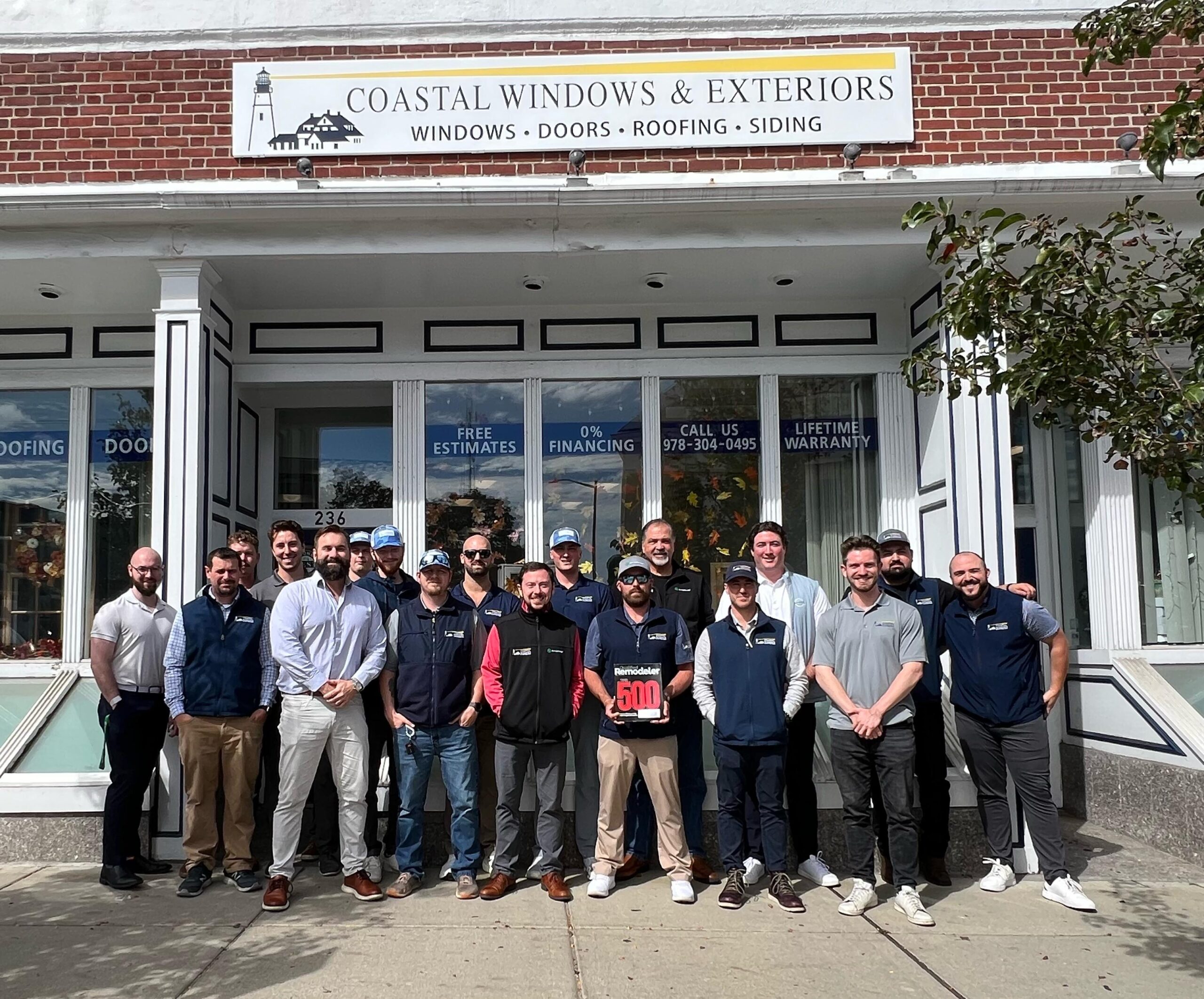 The Coastal Windows & Exteriors team, named a Qualified Remodeler Top 500 company for 2025